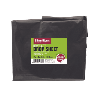 Hamilton's Heavy Duty Plastic Drop Sheet 2m x 5m - 100micron